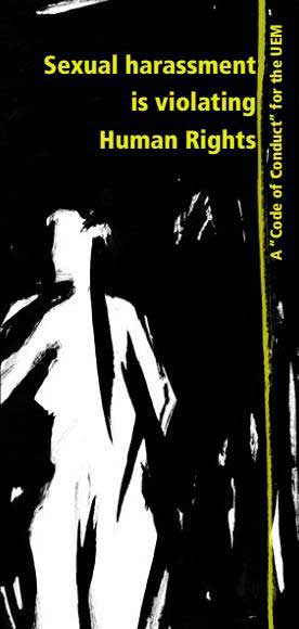 Flyer-Cover von VEM Code of Conduct against sexual harassment