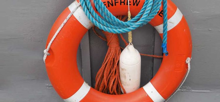 Fachgebiete Rettungsring auf Fähre nach Cromarty